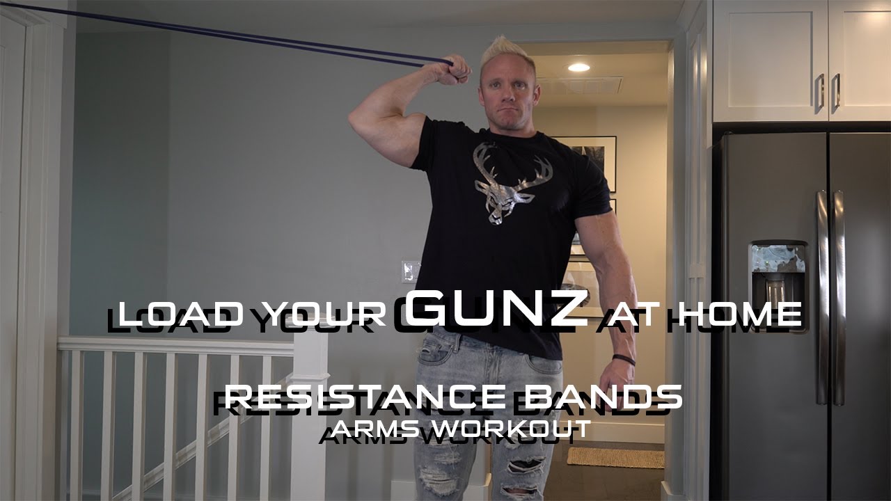 Home Defense: Load Your GUNZ From Home — Resistance Band Arms Workout